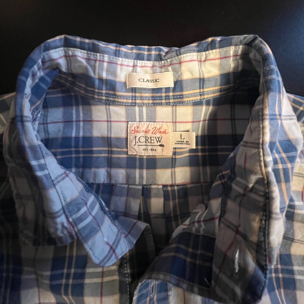 J.Crew secret wash cotton poplin shirt